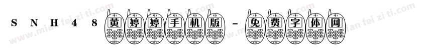 SNH48黄婷婷手机版字体转换
