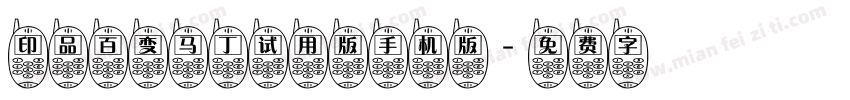 印品百变马丁试用版手机版字体转换