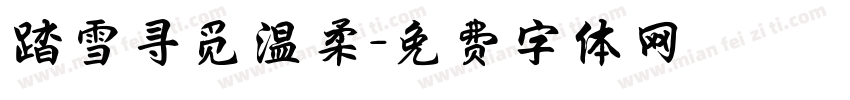 踏雪寻觅温柔字体转换