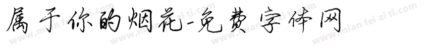 属于你的烟花字体转换