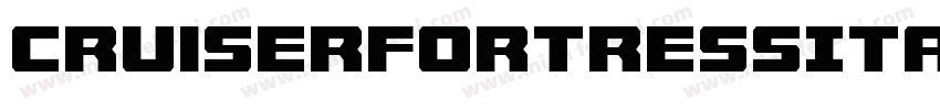 CruiserFortressItalic-9jJB字体转换