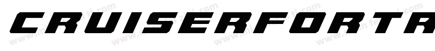 CruiserFortressTitleItalic-Mgqr字体转换
