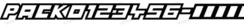 PACK0123456字体转换