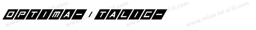 0ptima-Italic字体转换