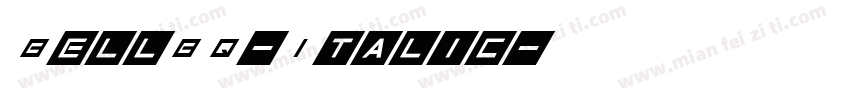 BellBQ-Italic字体转换
