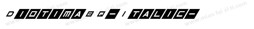DiotimaBQ-Italic字体转换