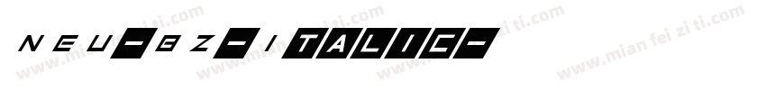 NEU-BZ-Italic字体转换