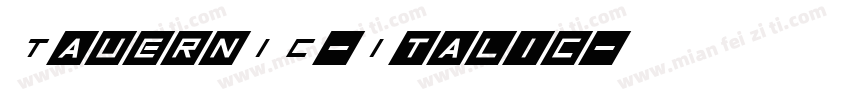 TauernIC-Italic字体转换