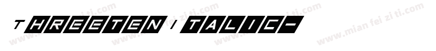 ThreetenItalic字体转换