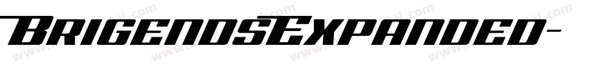BrigendsExpanded字体转换