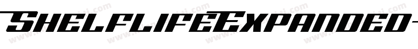 ShelflifeExpanded字体转换