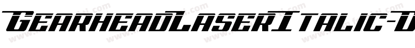 GearheadLaserItalic-D2Px字体转换