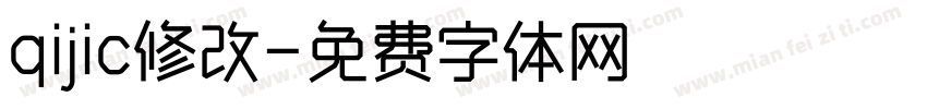 qijic修改字体转换