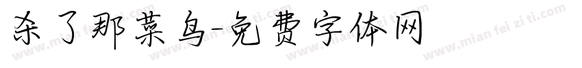 杀了那菜鸟字体转换