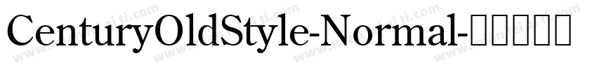 CenturyOldStyle-Normal字体转换