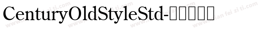 CenturyOldStyleStd字体转换