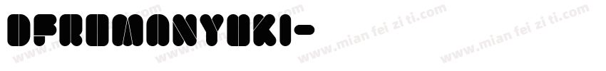 DFRomanYuki字体转换