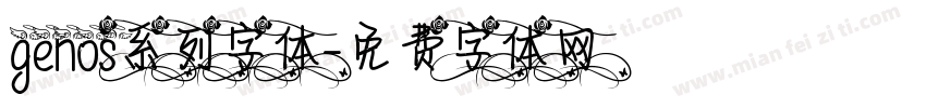 genos系列字体字体转换