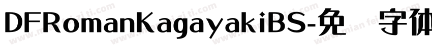 DFRomanKagayakiBS字体转换