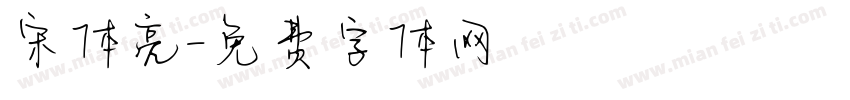 宋体亮字体转换
