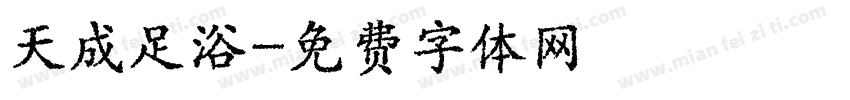 天成足浴字体转换