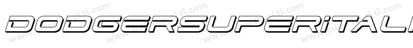 DodgerSuperItalic-Dvm9字体转换
