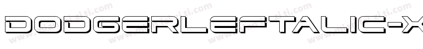 DodgerLeftalic-xE1r字体转换