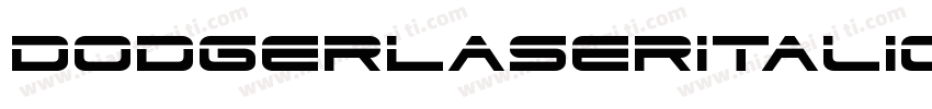 DodgerLaserItalic-3pA3字体转换