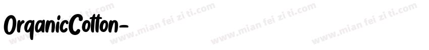OrganicCotton字体转换