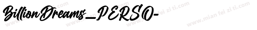 BillionDreams_PERSO字体转换