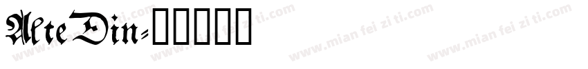 AlteDin字体转换