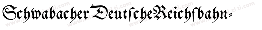 SchwabacherDeutscheReichsbahn字体转换