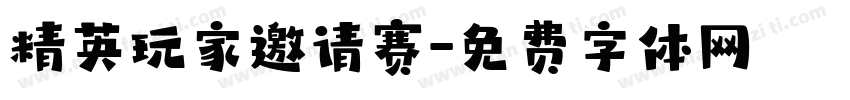 精英玩家邀请赛字体转换