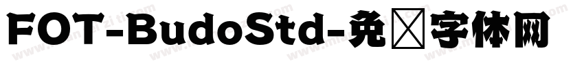 FOT-BudoStd字体转换