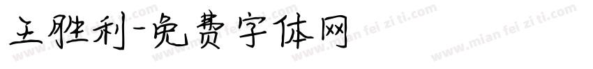 王胜利字体转换