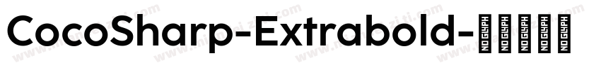 CocoSharp-Extrabold字体转换