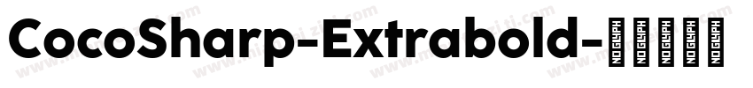 CocoSharp-Extrabold字体转换
