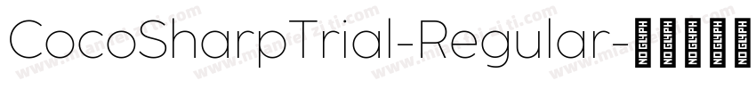 CocoSharpTrial-Regular字体转换