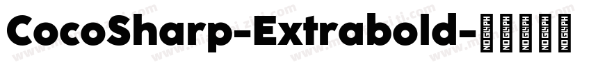 CocoSharp-Extrabold字体转换