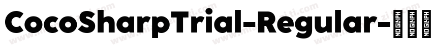 CocoSharpTrial-Regular字体转换