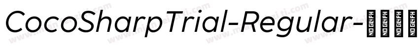 CocoSharpTrial-Regular字体转换