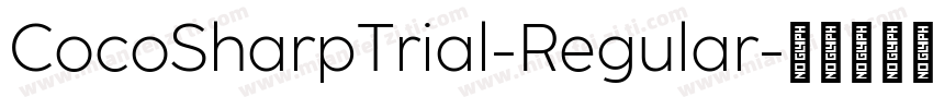 CocoSharpTrial-Regular字体转换