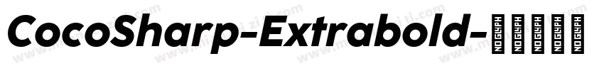CocoSharp-Extrabold字体转换