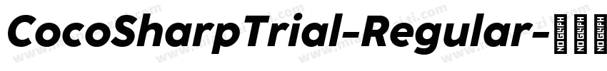 CocoSharpTrial-Regular字体转换