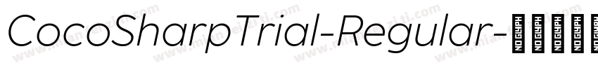 CocoSharpTrial-Regular字体转换