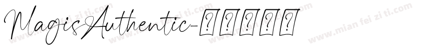 MagisAuthentic字体转换