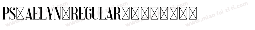 PS-Aelyn-Regular-2字体转换