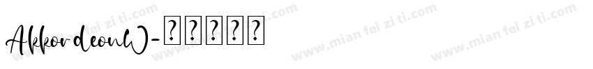 AkkordeonW字体转换