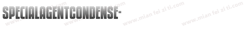 SpecialAgentCondense字体转换