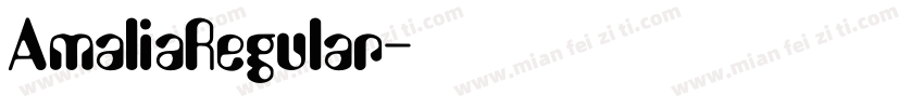 AmaliaRegular字体转换